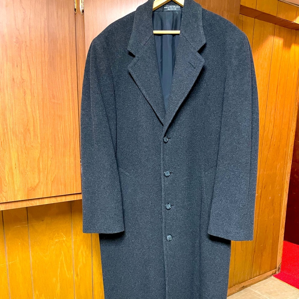 MENS CASHMERE BLEND ITALIAN FABRIC OVERCOAT